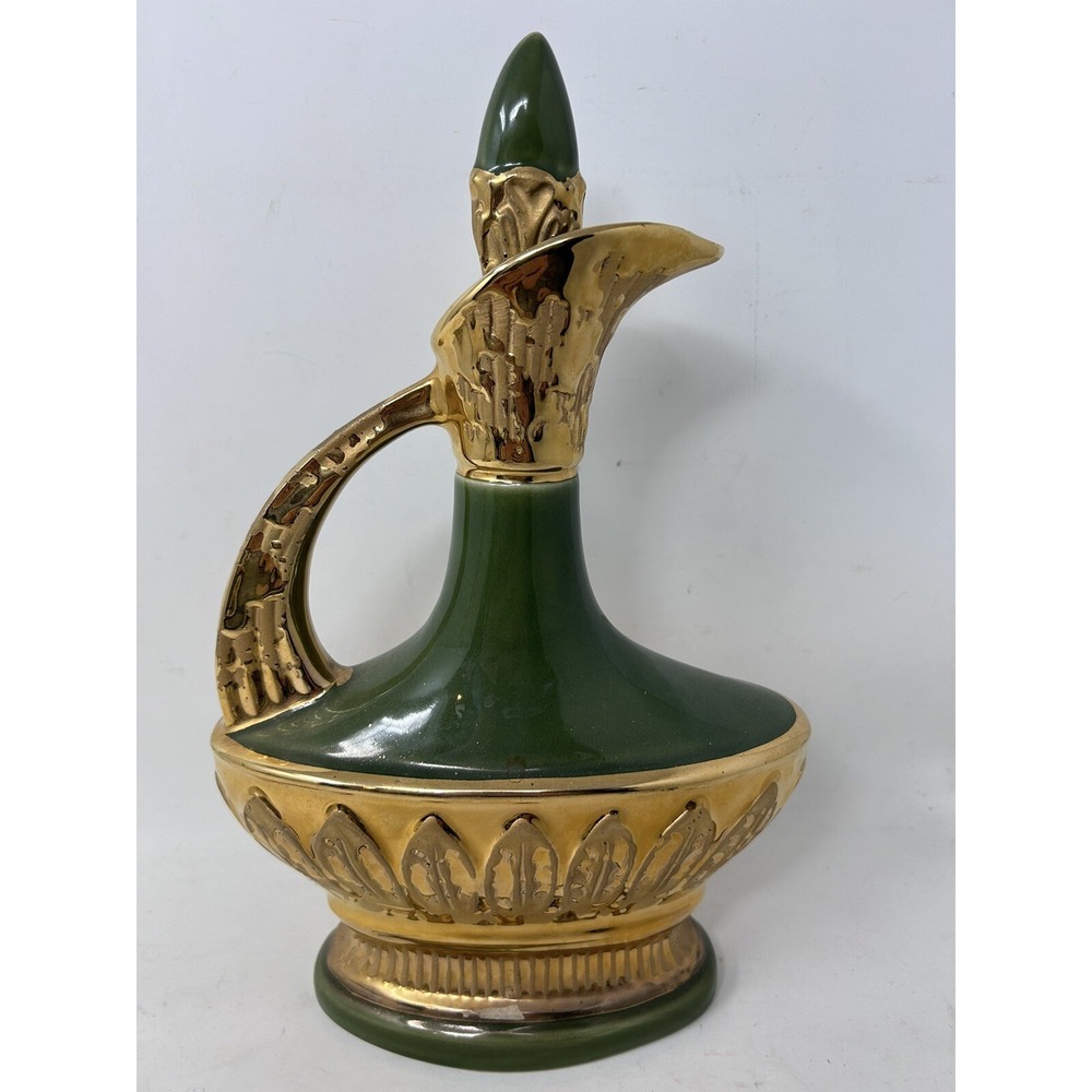 James‎ B Beam Distilling Decanter - Green & Gold - 1967 - China